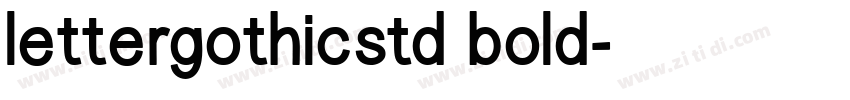lettergothicstd bold字体转换